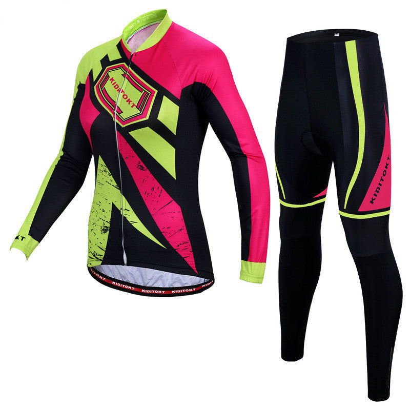 Cycling Wear New Female Autumn Long-sleeved Suit Sunscreen