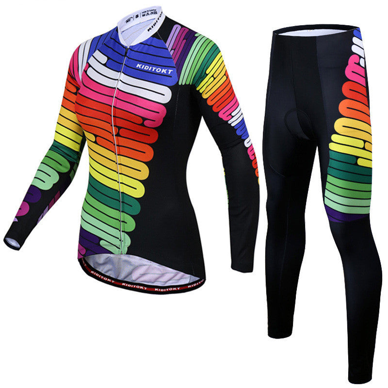 Cycling Wear New Female Autumn Long-sleeved Suit Sunscreen