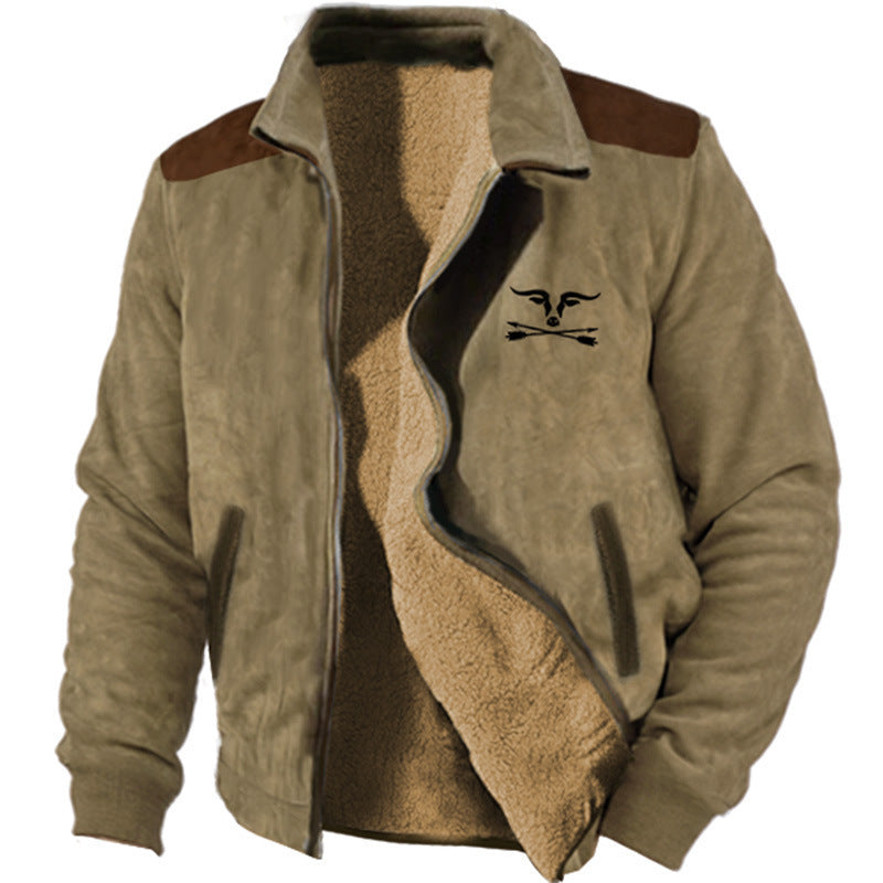 Fashion Casual Men's Fleece Jacket Coat