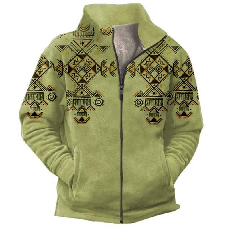 Fashion Casual Men's Fleece Jacket Coat