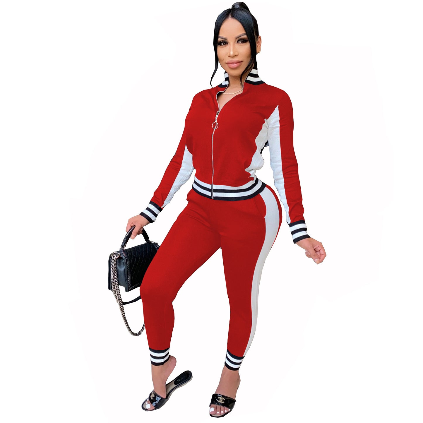 Women's Sportswear Two-piece Running Suit Jacket