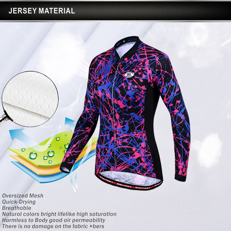 Cycling Wear New Female Autumn Long-sleeved Suit Sunscreen